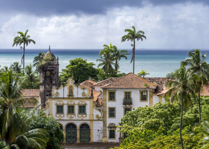 Eglise coloniale d'Olinda au Brésil