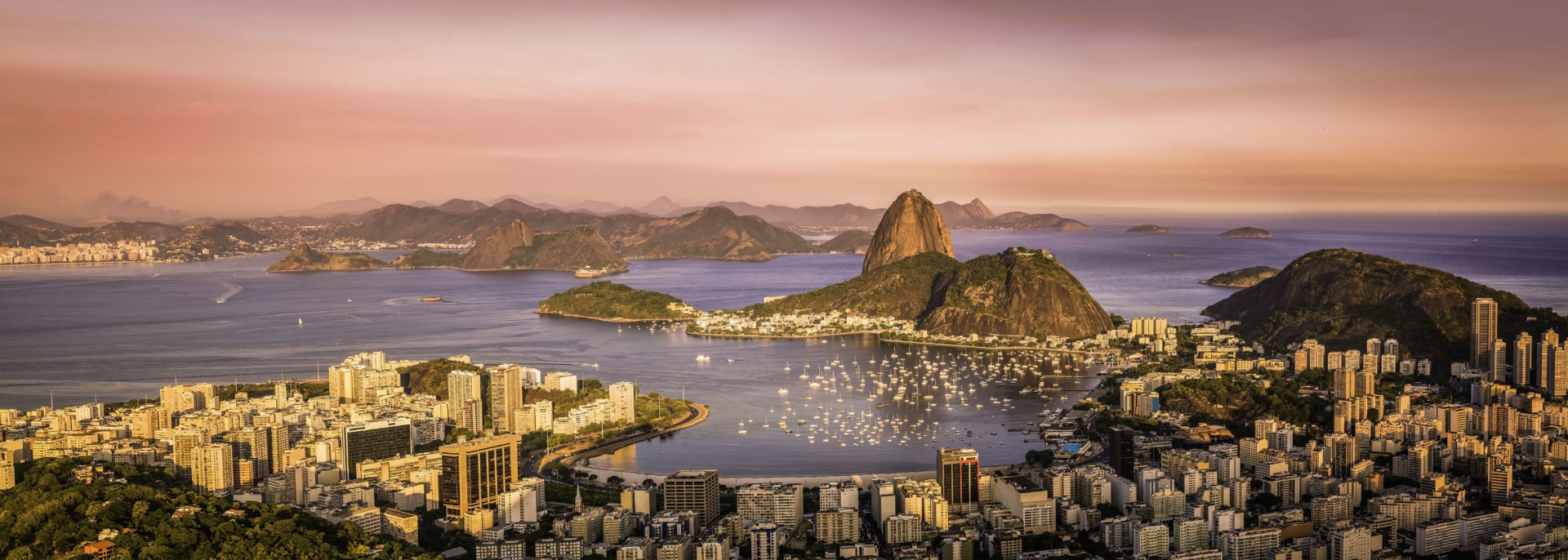 Panorama de la baie de Botafogo à Rio