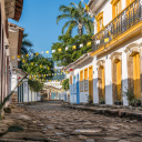 Ruelles colorées de Paraty au Brésil