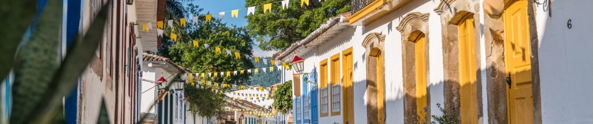 Ruelles colorées de Paraty au Brésil