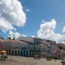 Rues du Pelourinho à Salvador de Bahia au Brésil