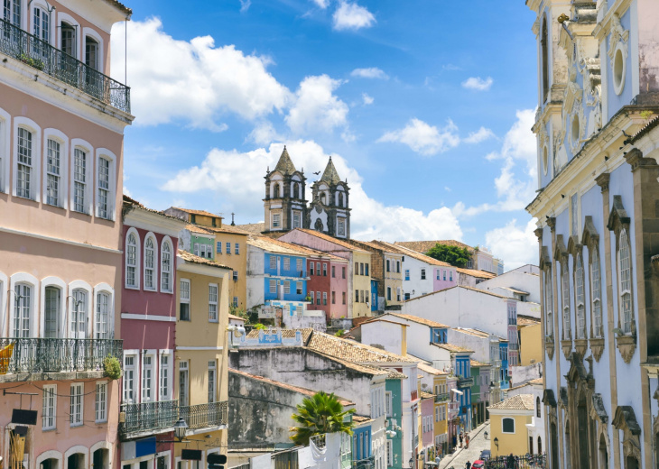 Façades du centre historique de Salvador de Bahia