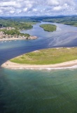 Vue aérienne d'Itacaré au Brésil