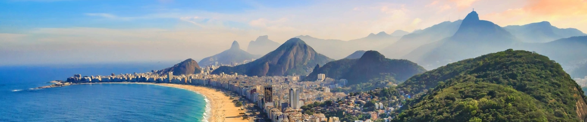 Vue aérienne de Rio de Janeiro au Brésil