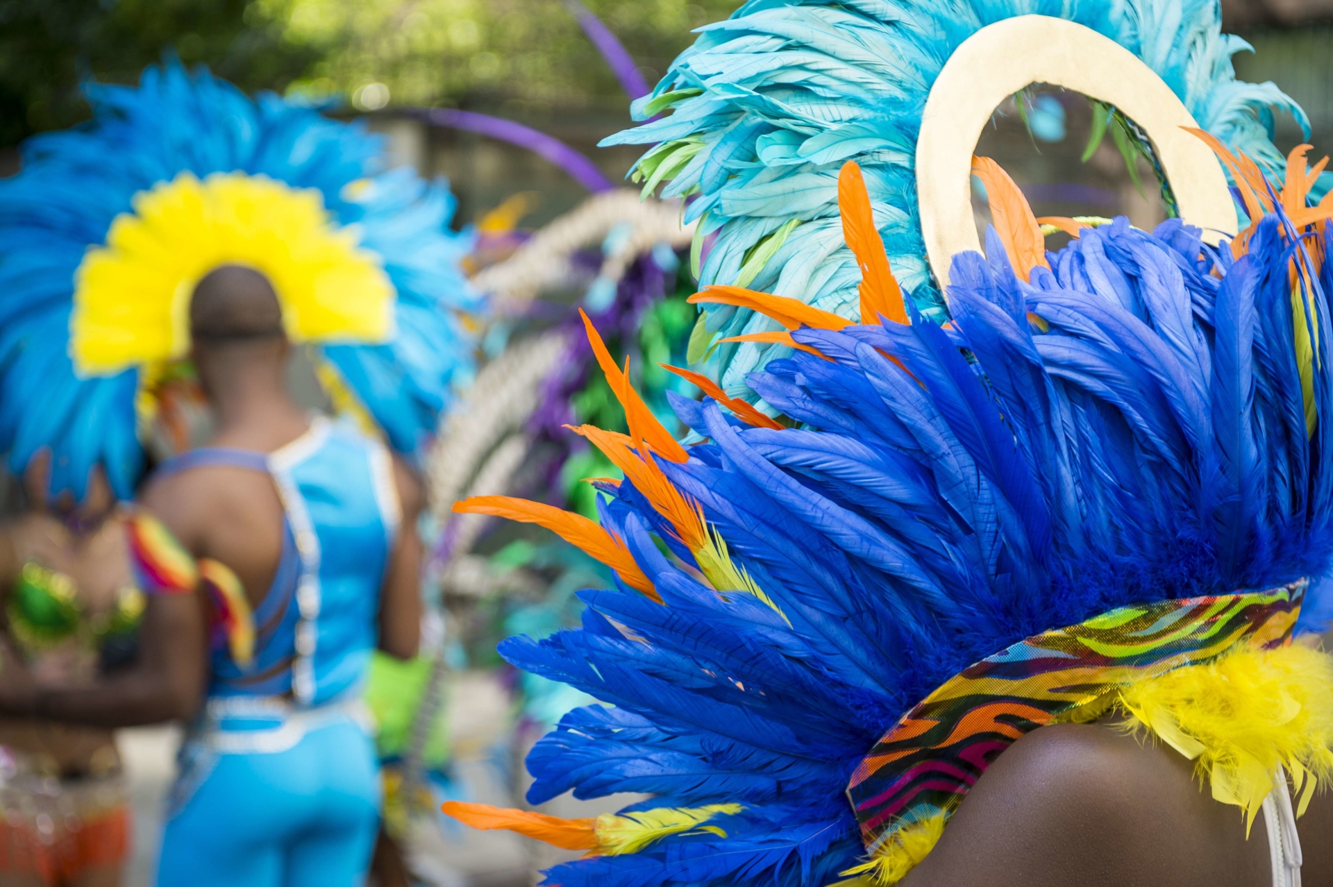 Danseurs costumés du Carnaval de Rio de Janeiro