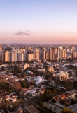 Vue aérienne de Curitiba au Brésil