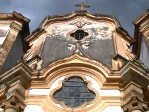 Eglise de Mariana dans le  Minas Gerais - Brésil