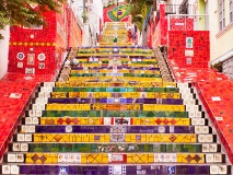 Escaliers Selaron de Santa Teresa à Rio