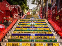 Escaliers de Santa Teresa à Rio