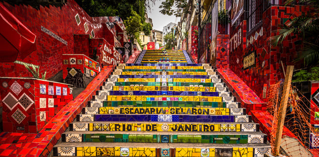 Escaliers de Santa Teresa à Rio