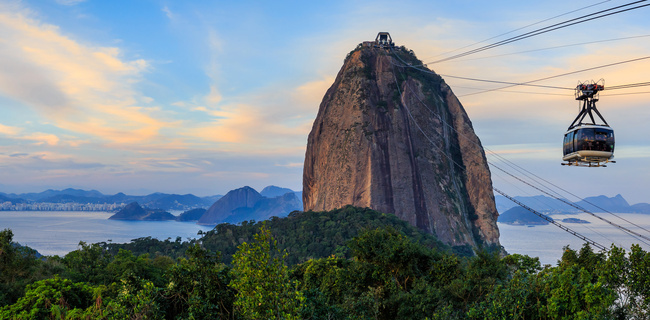 Téléphérique en direction du Pain de Sucre de Rio