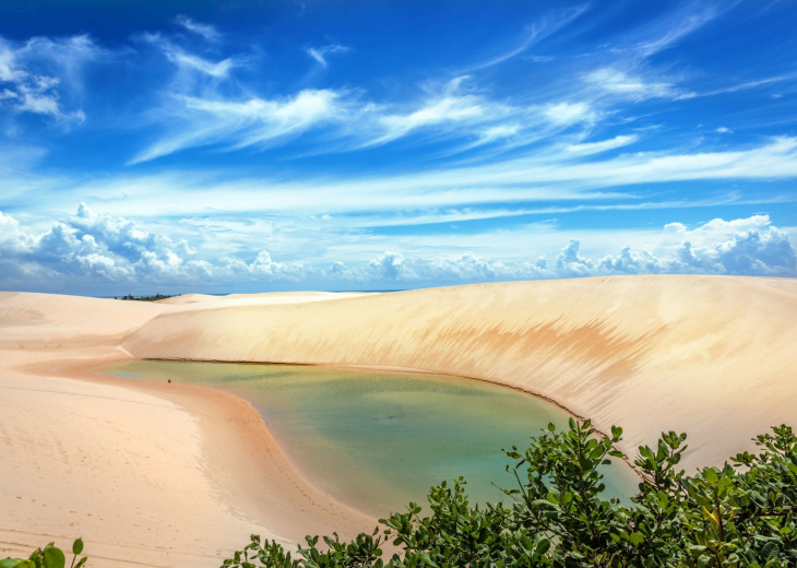 Lagune du désert des Lençois Maranhenses - Brésil