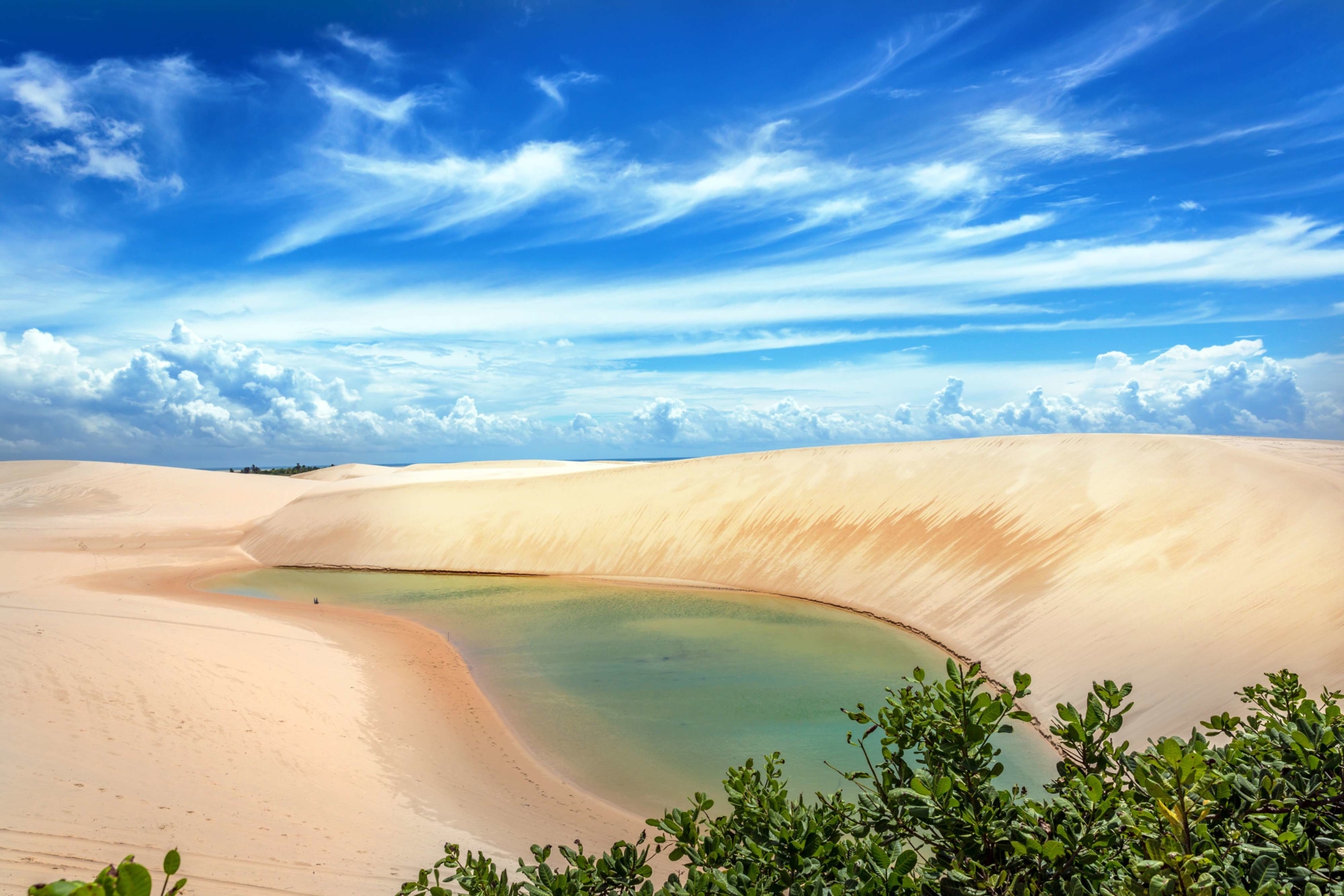 Lagune du désert des Lençois Maranhenses - Brésil