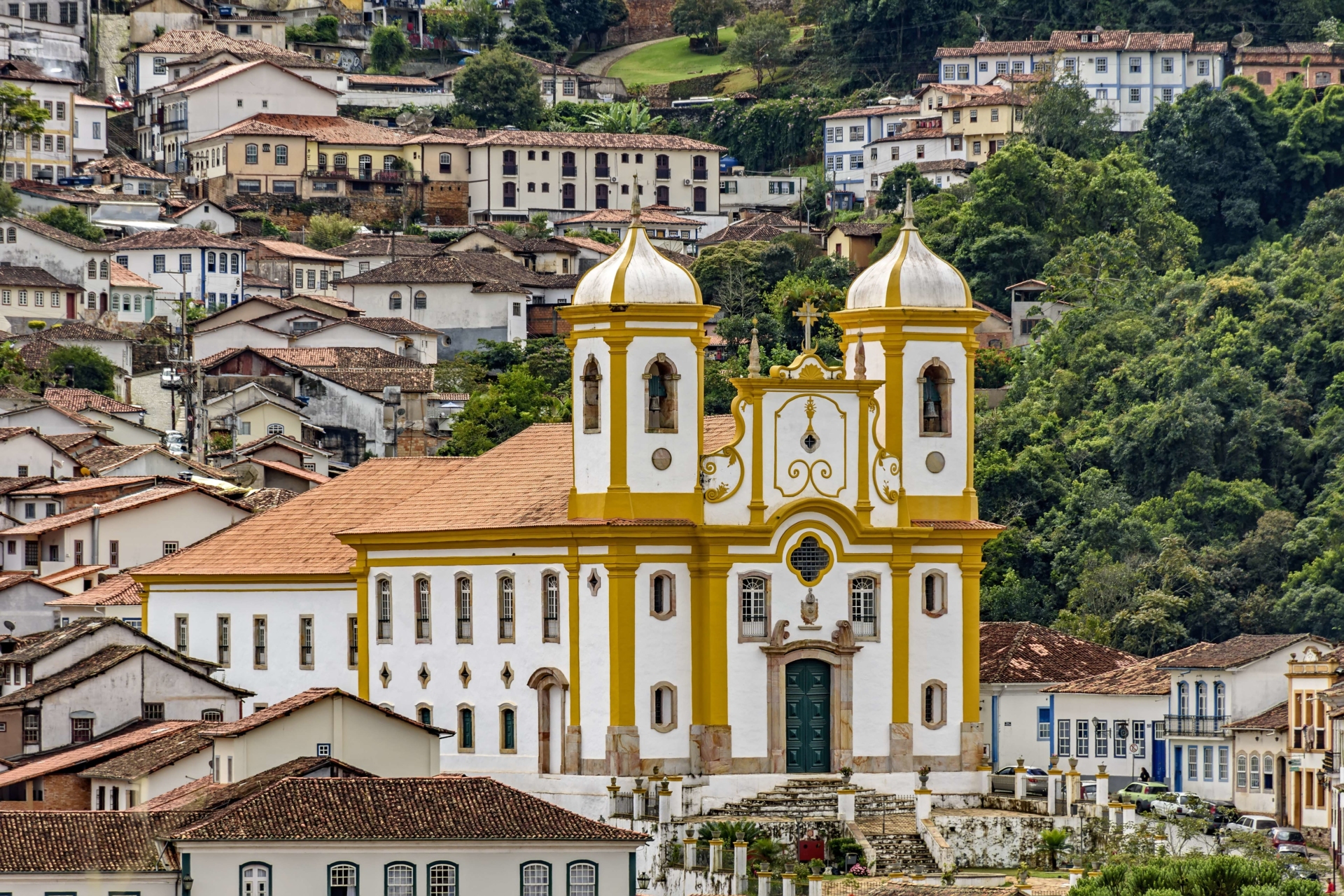Eglise d'Ouro Preto au Brésil