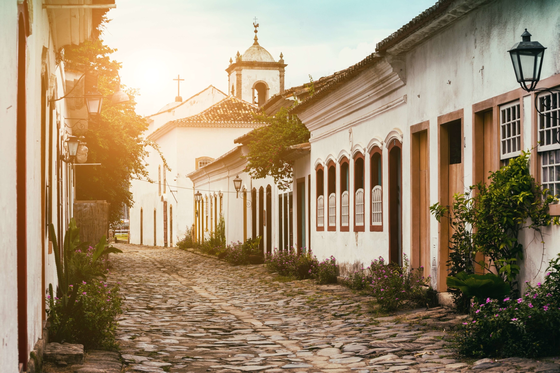 Rue de Paraty au Brésil