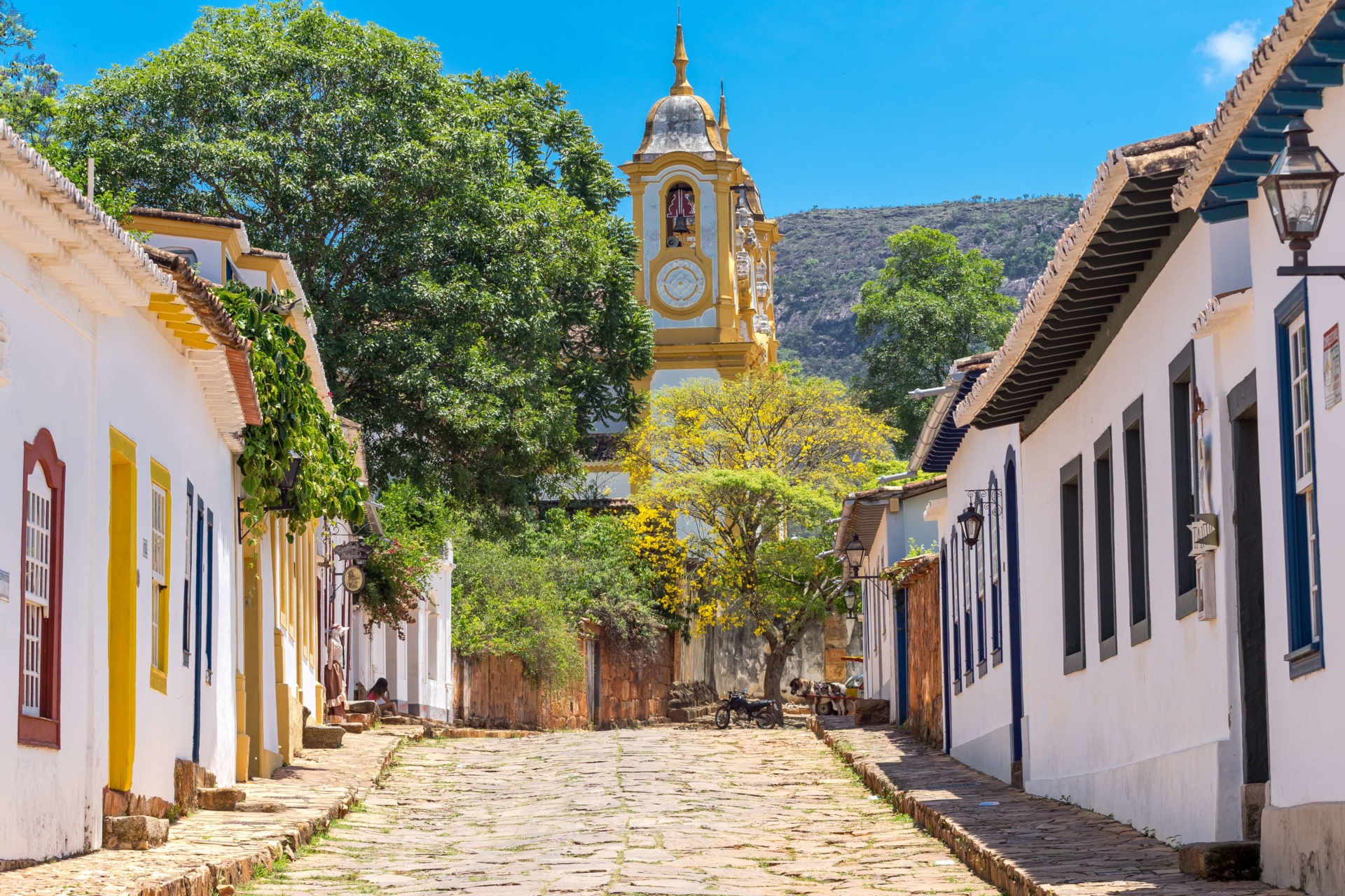 Rue de Tiradentes au Brésil
