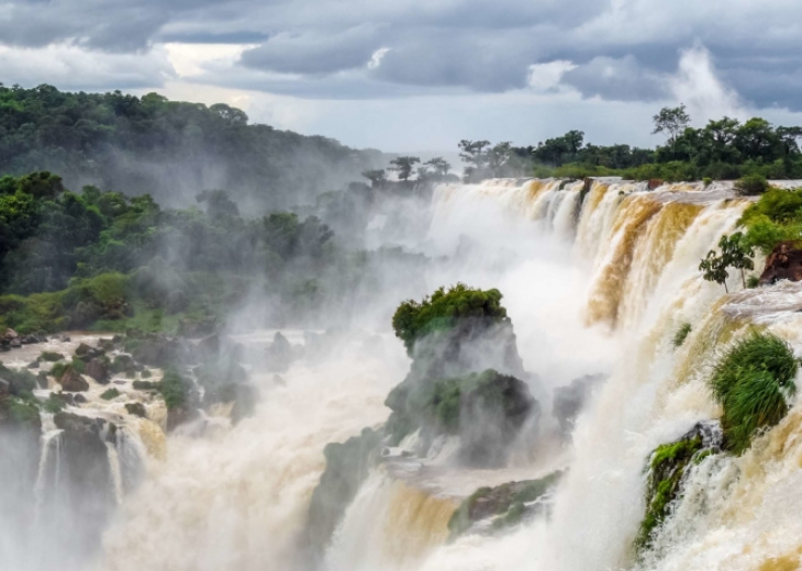 Panorama depuis les hauteurs des Chutes d'Iguacu