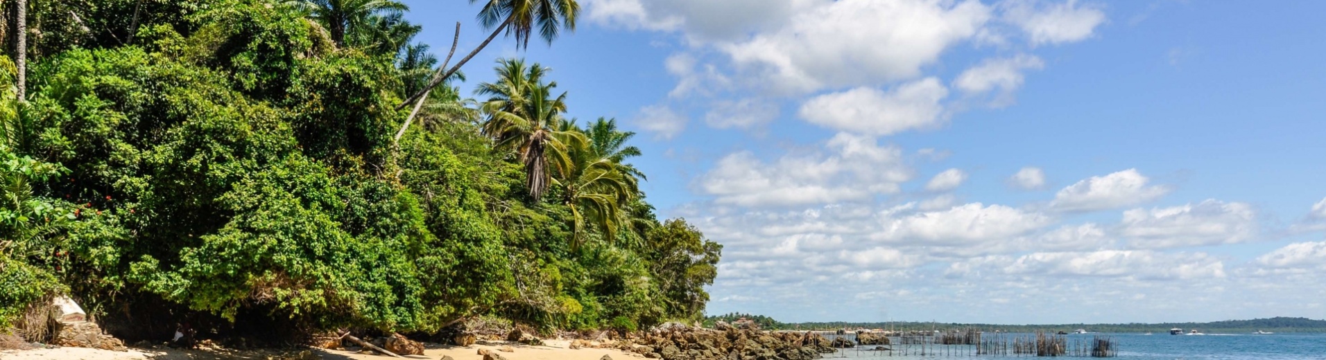 Plage du littoral bahianais au Brésil