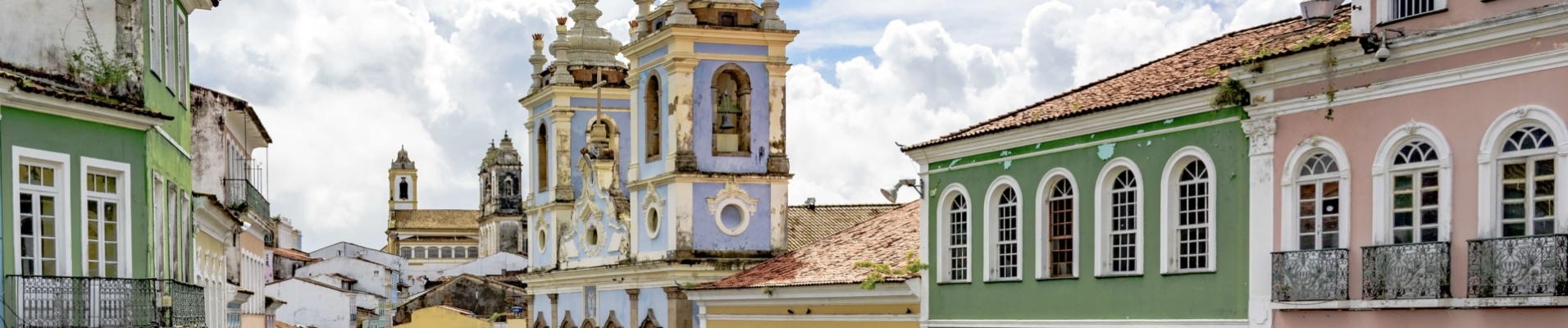 Façades de Salvador de Bahia Brésil