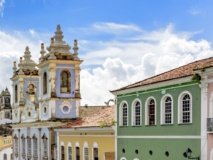 Façades de Salvador de Bahia Brésil