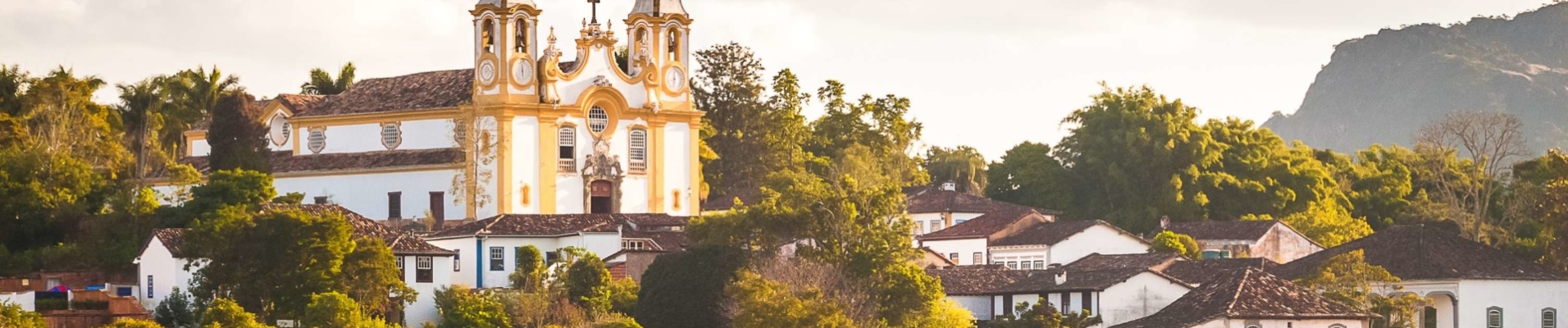 Vue de Tiradentes dans le Minais Gerais