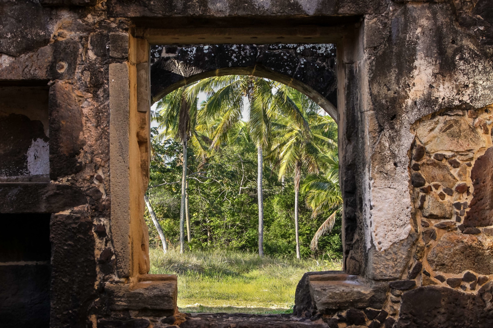 Vestiges de fort brésilien au cœur des cocotiers